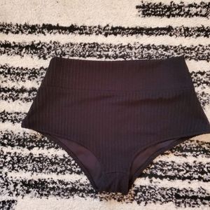 Pink High Waisted cheeky bikini bottom